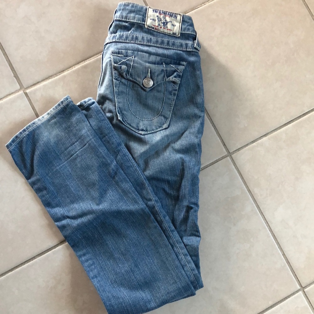 True religion straight leg jean size 25